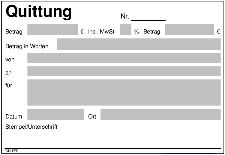 Quittung