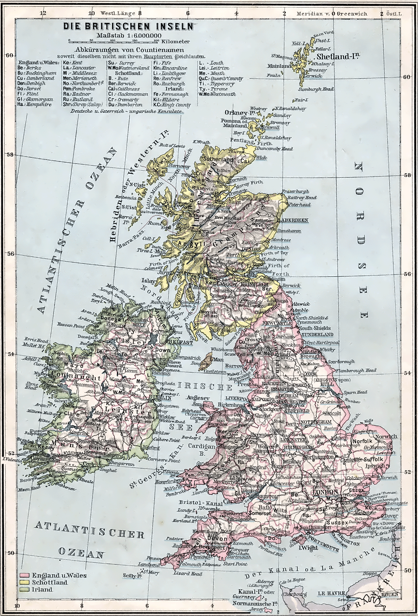 Vereinigtes Königreich Großbritannien und Irland